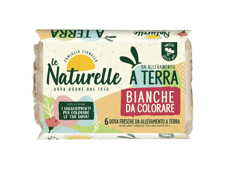 Uova bianche da colorare