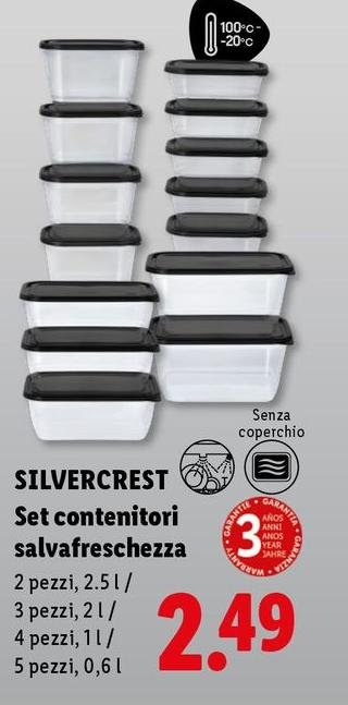 Silvercrest - Set Contenitori Salvafreschezza