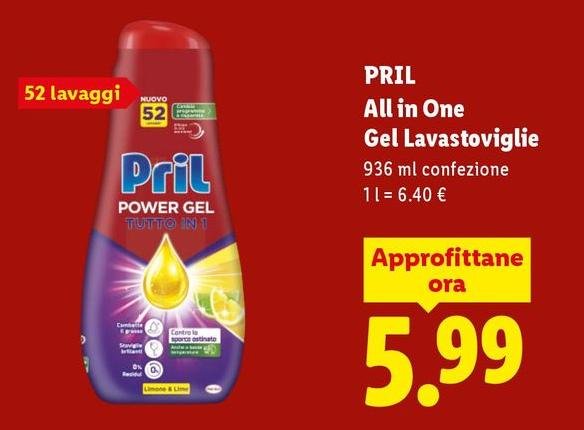 Pril - All In One Gel Lavastoviglie
