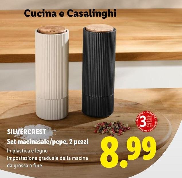 Silvercrest - Set Macinasale/Pepe, 2 Pezzi