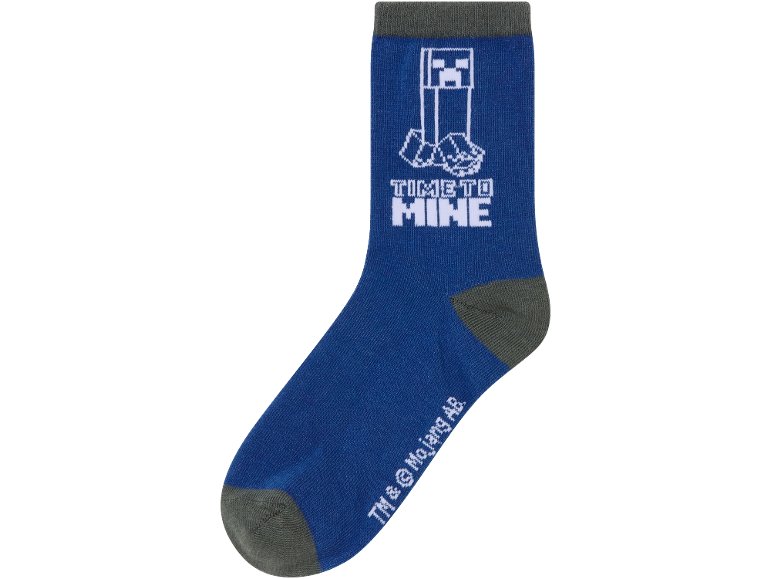 Calzini da bambino, 3 paia "Minecraft"
