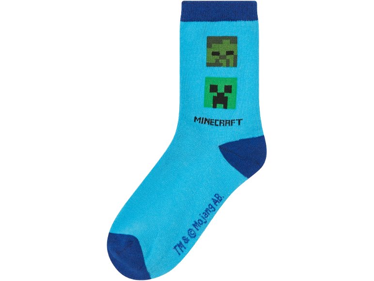 Calzini da bambino, 3 paia "Minecraft"