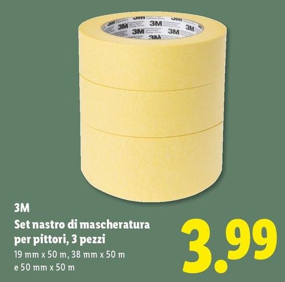 3M - Set Nastro Di Mascheratura Per Pittori, 3 Pezzi