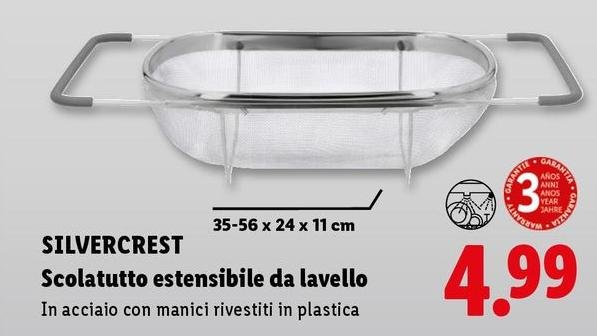 Silvercrest - Scolatutto Estensibile Da Lavello