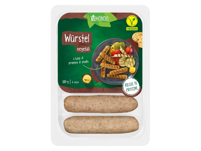 Würstel vegetali