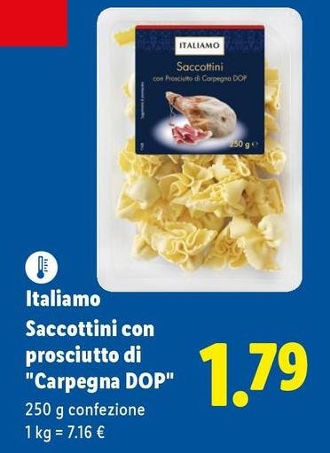 Italiamo - Saccottini Con Prosciutto Di ''Carpegna DOP''