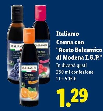 Italiamo - Crema Con Aceto Balsamico Di Modena I.G.P.