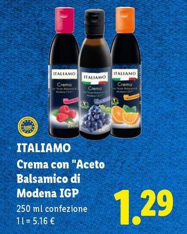 Italiamo - Crema Con "Aceto Balsamico Di Modena IGP