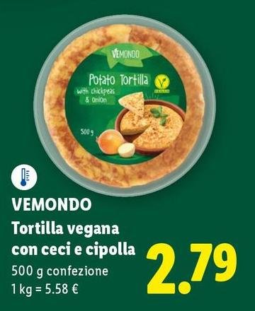 Vemondo - Tortilla Vegana Con Ceci E Cipolla