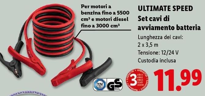 Ultimate Speed - Set Cavi Di Avviamento Batteria
