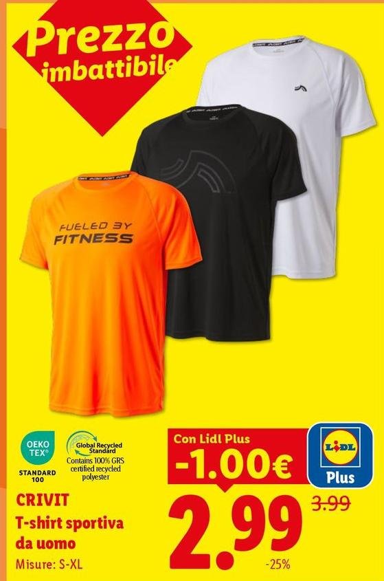 Crivit - T-Shirt Sportiva Da Uomo