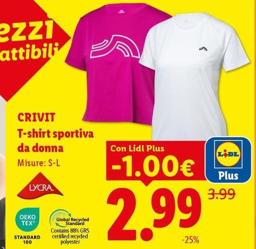 Crivit - T-Shirt Sportiva Da Donna
