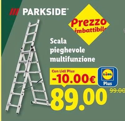 Parkside - Scala Pieghevole Multifunzione