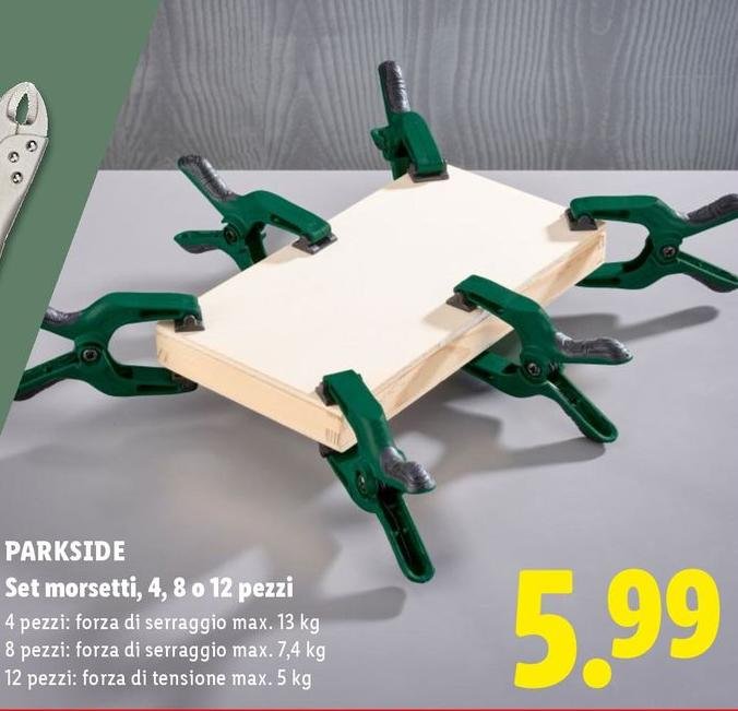 Parkside - Set Morsetti 4/8 O 12 Pezzi