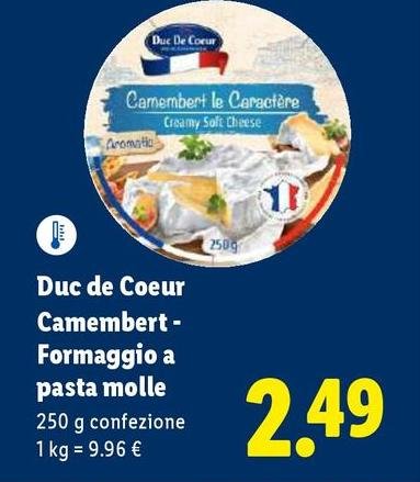 Duc De Coeur - Camembert-Formaggio A Pasta Molle