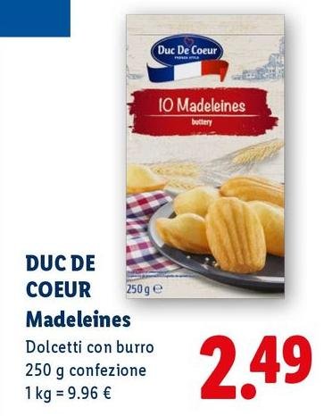 Duc De Coeur - Madeleines