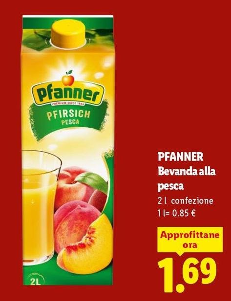 Pfanner - Bevanda Alla Pesca