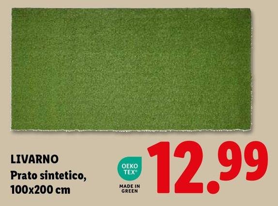 Oeko Tex - Prato Sintetico, 100x200 Cm