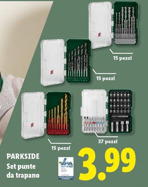 Parkside - Set Punte Da Trapano