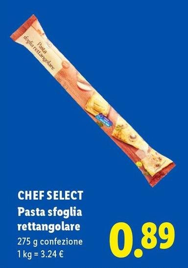 Chef Select - Pasta Sfoglia Rettangolare