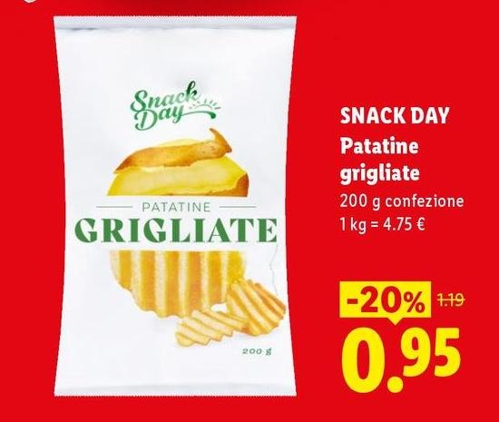 Snack Day - Patatine Grigliate