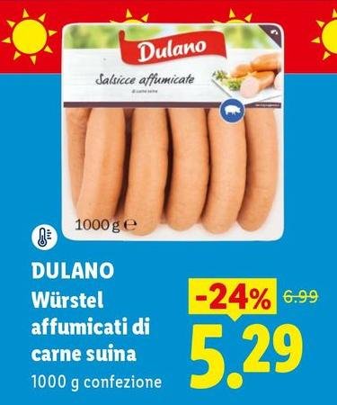 Dulano - Würstel Affumicati Di Carne Suina