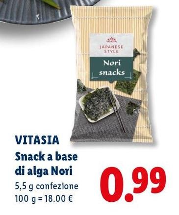 Vitasia - Snack A Base Di Alga Nori