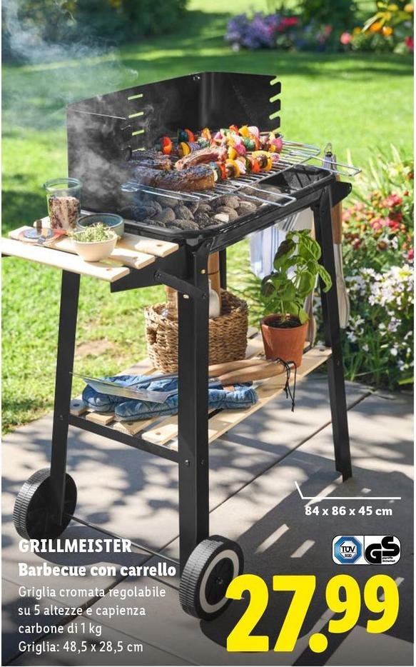 Grillmeister - Barbecue Con Carrello