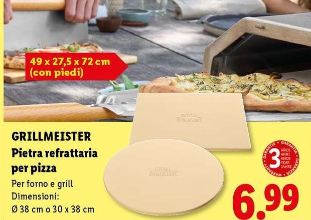Grillmeister - Pietra Refrattaria Per Pizza
