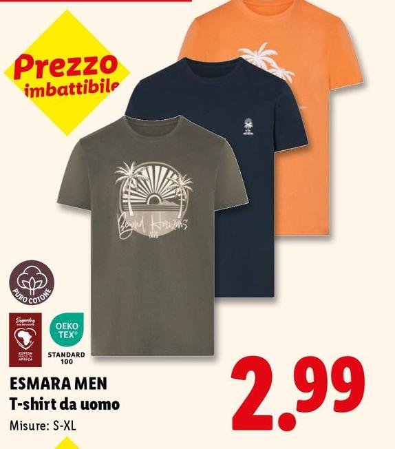 Esmara Men - T-Shirt Da Uomo