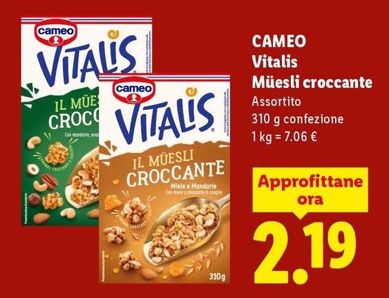 Cameo - Vitalis Muesli Croccante