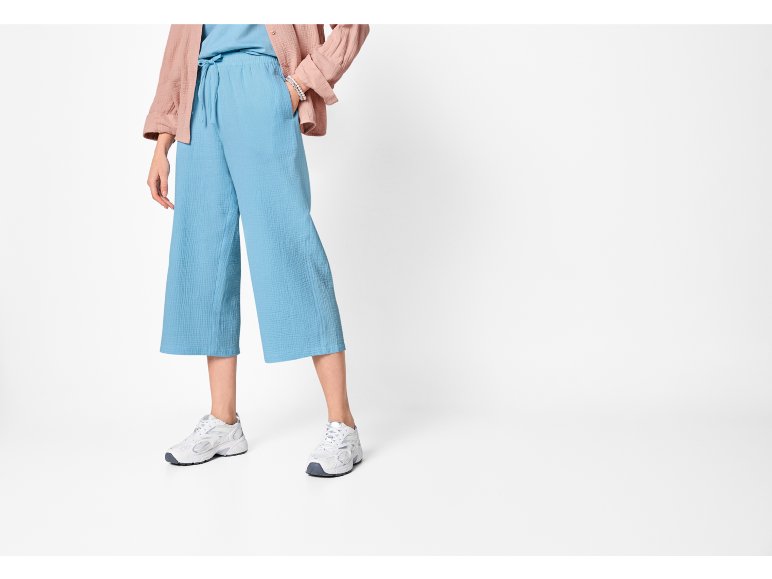 Pantaloni in mussola da donna