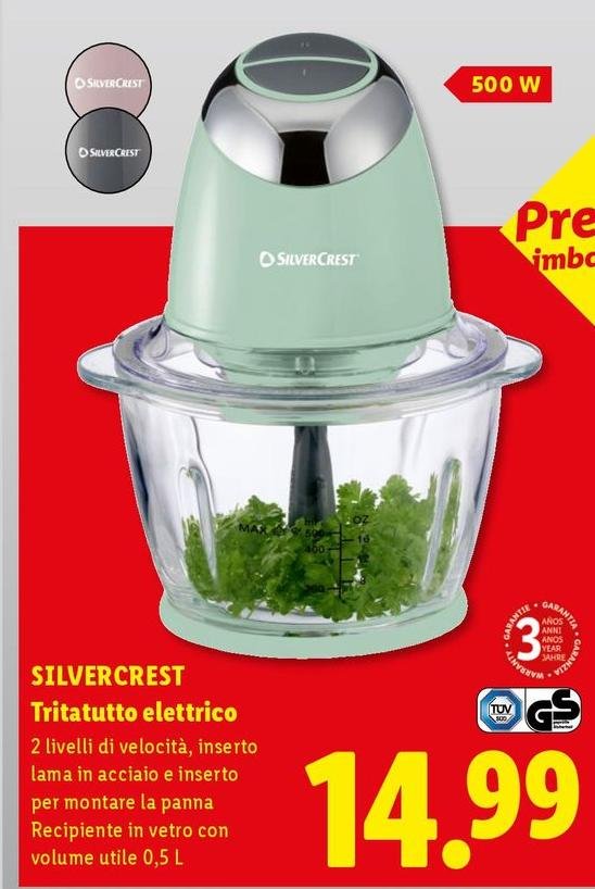 Silvercrest - Tritatutto Elettrico