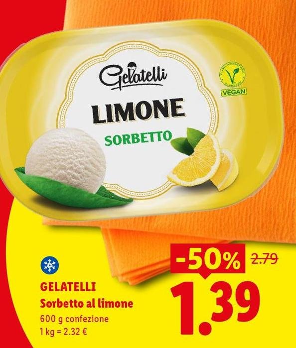 Gelatelli - Sorbetto Al Limone