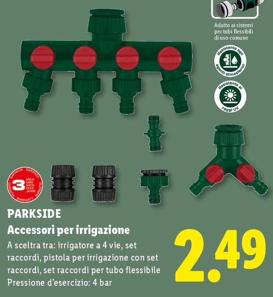 Parkside - Accessori Per Irrigazione