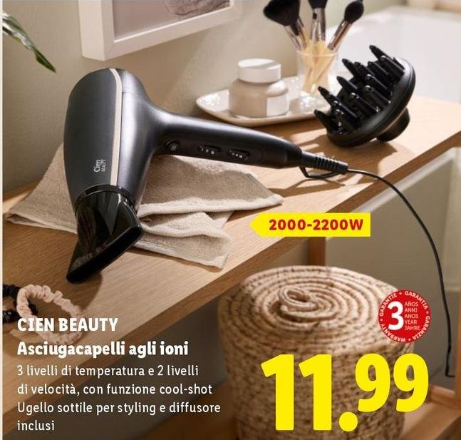 Cien Beauty - Asciugacapelli Agli Ioni