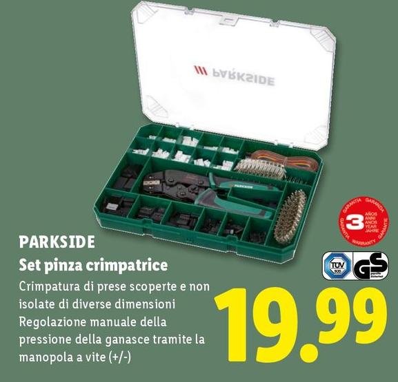 Parkside - Set Pinza Crimpatrice