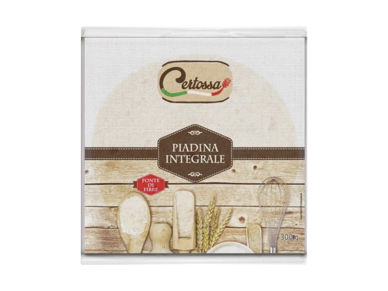 Piadina integrale e olio di semi