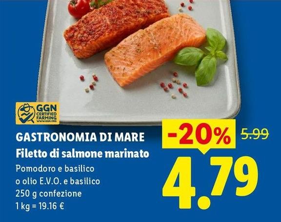 Gastronomia Di Mare - Filetto Di Salmone Marinato