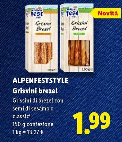 Alpen fest - Grissini Brezel