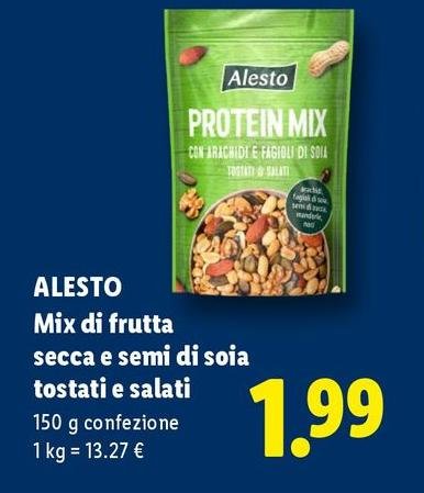 Alesto - Mix Di Frutta Secca E Semi Di Soia Tostati E Salati