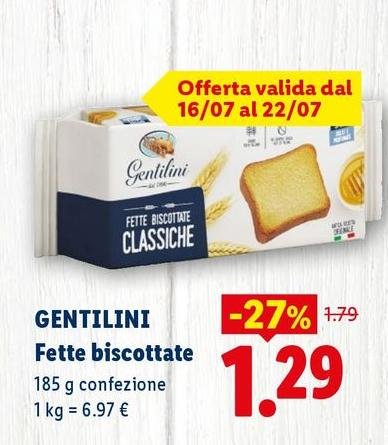 Gentilini - Fette Biscottate