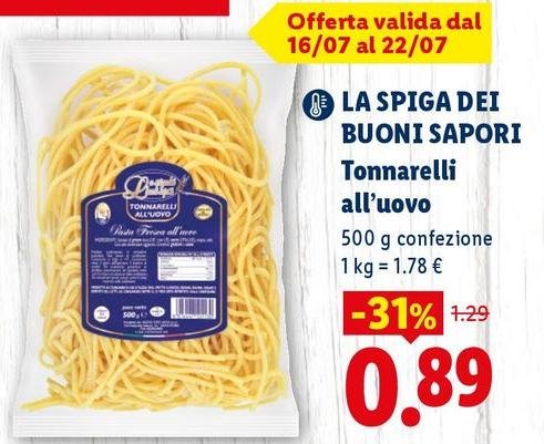 La Spiga Dei Buoni Sapori - Tonnarelli All'Uovo