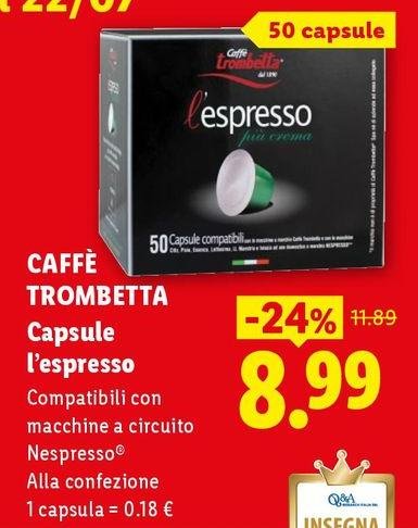 Caffè Trombetta - Capsule L'Espresso