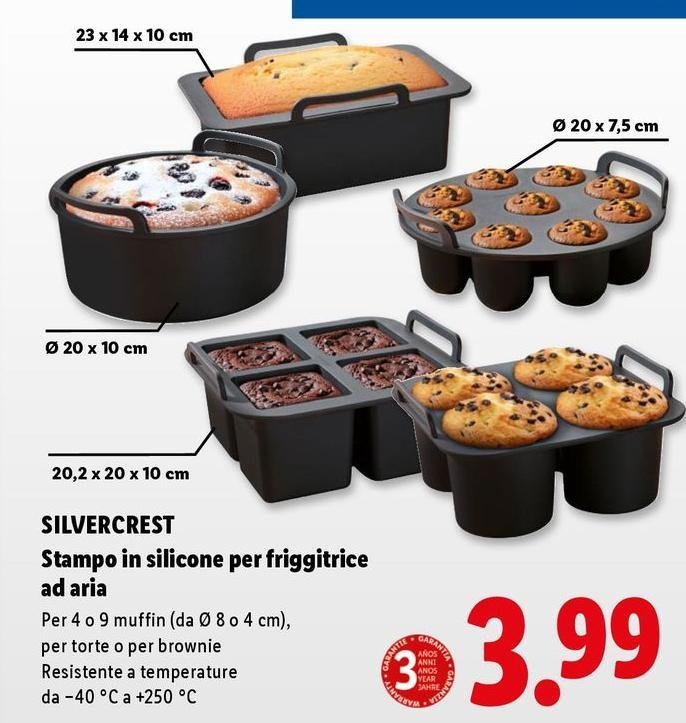 Silvercrest - Stampo In Silicone Per Friggitrice Ad Aria