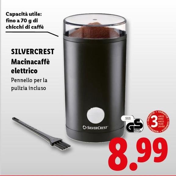 Silvercrest - Macinacaffè Elettrico