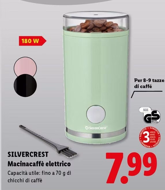 Silvercrest - Macinacaffè Elettrico