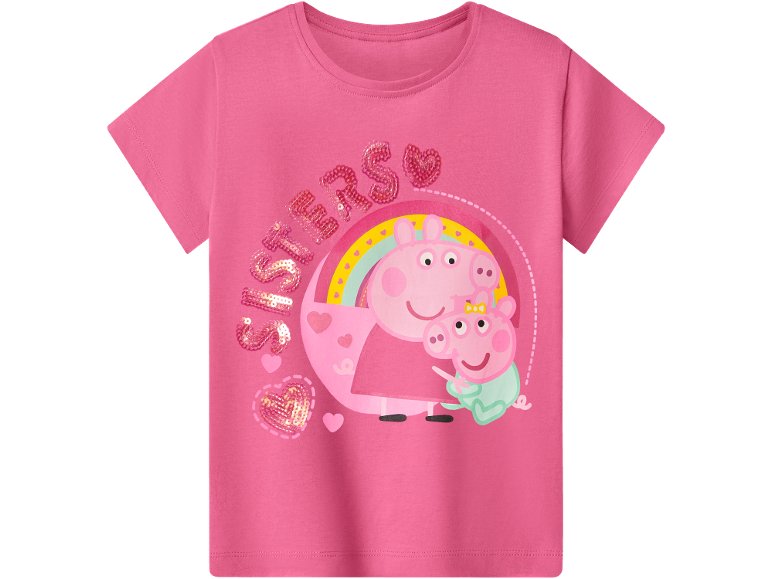 T-Shirt Da Bambini, 2 Pezzi "Peppa Pig, Bluey, Spiderman, Cars"