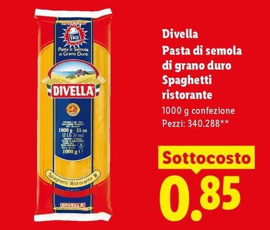 Divella - Pasta Di Semola Di Grano Duro Spaghetti Ristorante