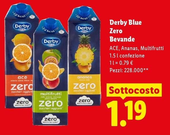 Derby - Blue Zero Bevande